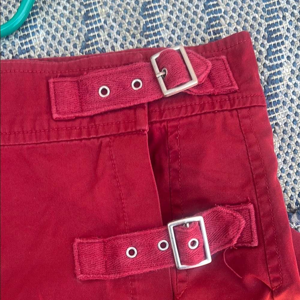 Banana Republic Red Pleated Skirt - Picture 4 of 4